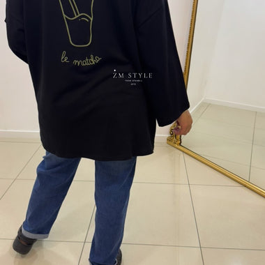 T-shirt manche longue matcha