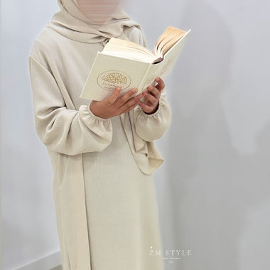 Abaya voile intégré enfant