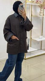 Manteau bimatière