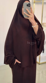 Ensemble khimar jersey premium