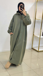 Longue veste avec fermeture