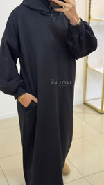 Longue veste avec fermeture