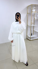 Jupe maxi satinée