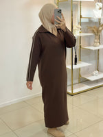 Robe manches rayures