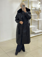 Manteau simili cuir