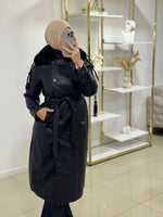 Manteau simili cuir