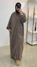 Longue veste avec fermeture