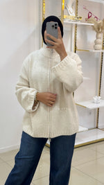 Cardigan à fermeture