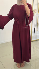 Robe manche à strass