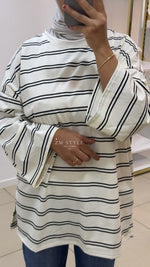 T-shirt manche longue à rayure