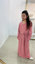 Abaya Fille en Tissu Jazz avec Strass