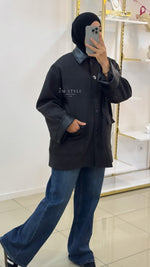 Manteau bimatière