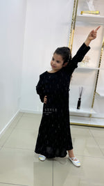 Abaya Fille en Tissu Jazz avec Strass