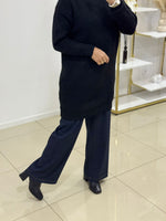 Pull col roulé en maille