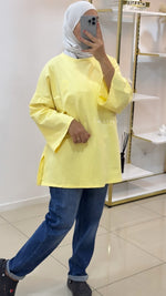 T-shirt manche longue citron