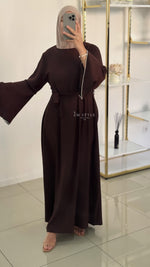 Robe manche à strass