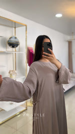 Robe plissé à noeud