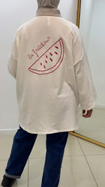 T-shirt manches longues pastèque