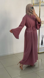 Robe manche à strass