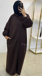 Longue veste avec fermeture