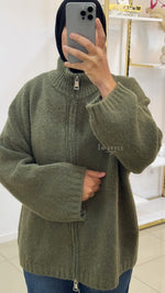 Cardigan à fermeture
