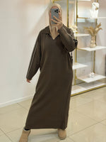 Robe manches rayures