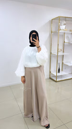 Jupe maxi satinée