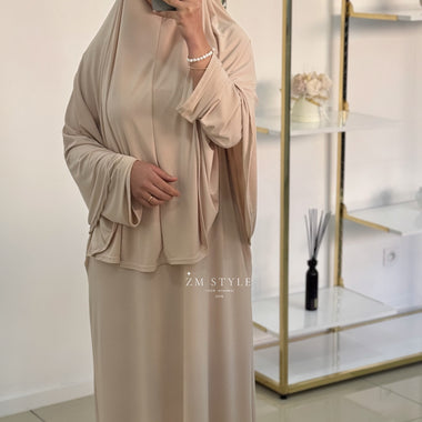 Ensemble khimar jersey premium