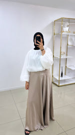 Jupe maxi satinée