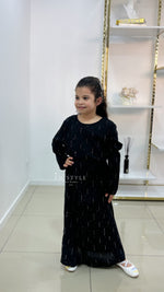 Abaya Fille en Tissu Jazz avec Strass