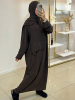 Abaya voile intégré