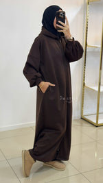 Longue veste avec fermeture