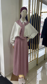 Jupe vichy avec foulard