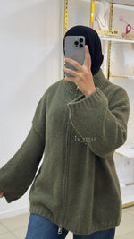 Cardigan à fermeture