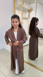 Ensemble Kimono Fille avec Sous-robe Blanche
