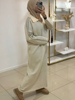 Robe manches rayures