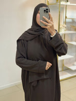 Abaya voile intégré