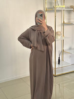 Abaya voile intégré