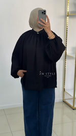 Blouse fluide boutonnée