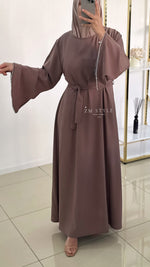Robe manche à strass