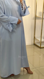 Abaya manches en dentelle