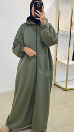 Longue veste avec fermeture