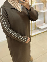 Robe manches rayures