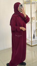 Abaya voile intégré