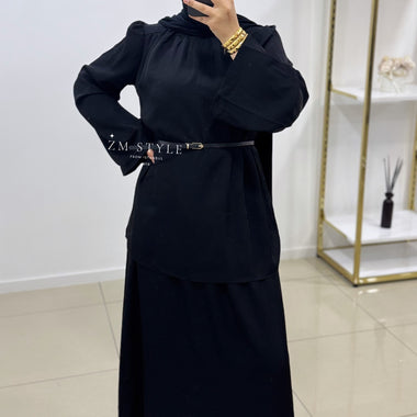 Ensemble jupe avec ceinture