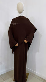 Gilet long à écharpe intégrée