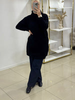 Pull col roulé en maille