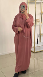 Abaya voile intégré