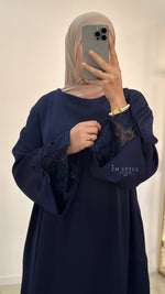 Abaya manches en dentelle