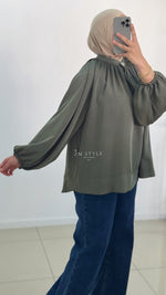 Blouse fluide boutonnée